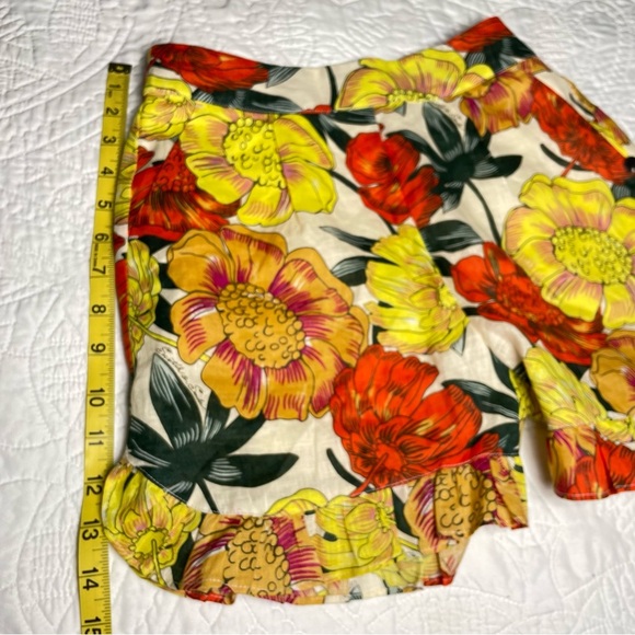 Scotch & Soda Girls R’Belle Linen High Rise Ruffle Shorts Size 10 Like New - Picture 8 of 14